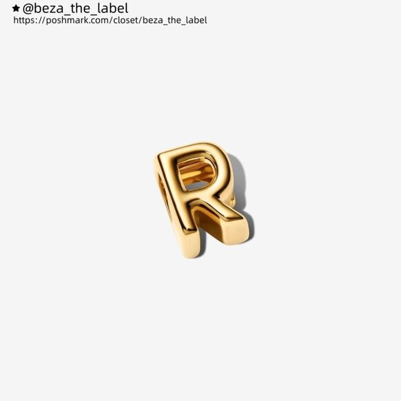 Pandora Letter R Alphabet Mini Charm|Pendant - Picture 2 of 5